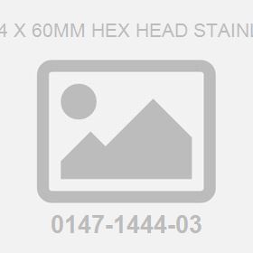 Screw: M14 X 60Mm Hex Head Stainless Steel